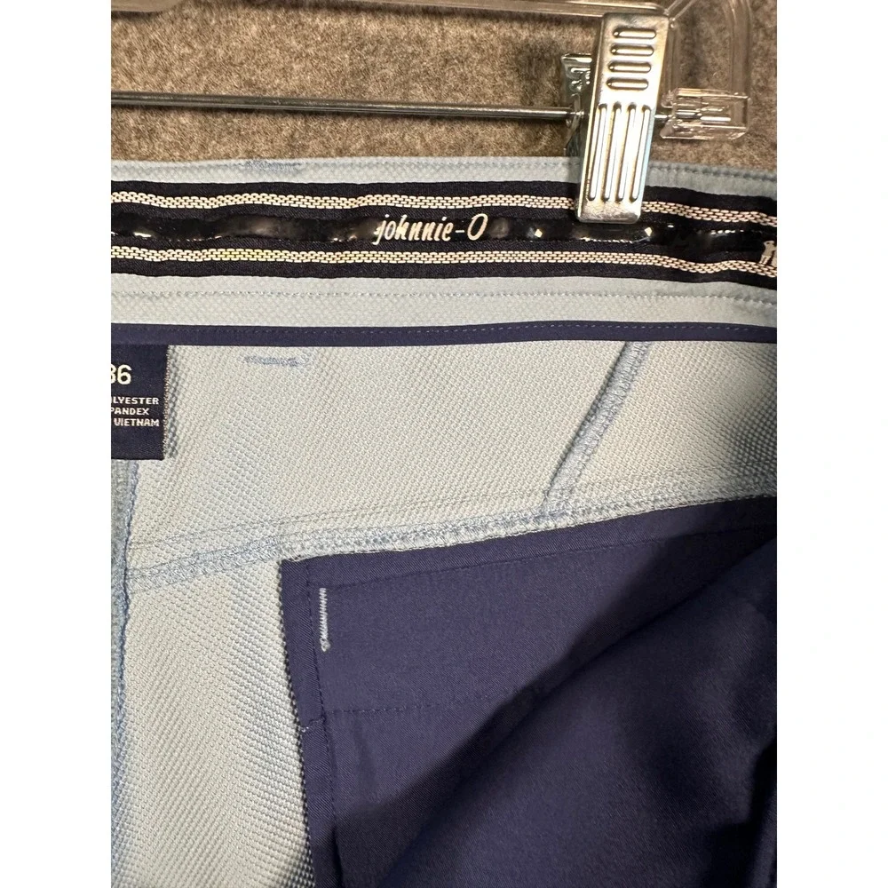 Johnnie-O Sterling Mens Golf Shorts Light Blue Stretch‎ JMSH1070 Size 36